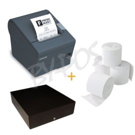 Bundlel POS printer + Cash drawer + paper thermal - Scanner MAC-BYPOS-1815